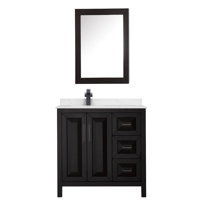 Daria 36" Free Standing Single Basin Vanity Set with Cabinet, Cultured Marble Vanity Top, and Medicine Cabinet - image 21