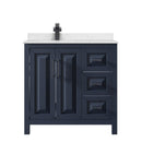 Daria 36" Free Standing Single Basin Vanity Set with Cabinet and Cultured Marble Vanity Top - image 3