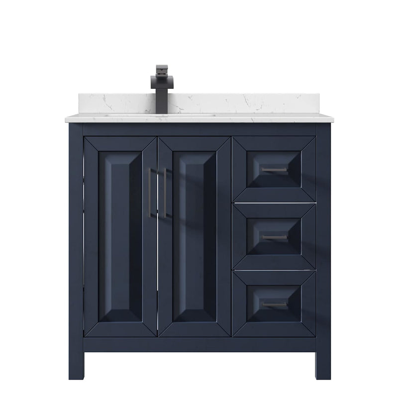 Daria 36" Free Standing Single Basin Vanity Set with Cabinet and Cultured Marble Vanity Top - image 3