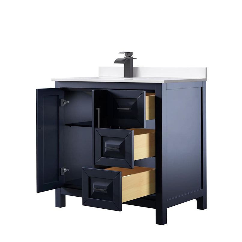 Daria 36" Free Standing Single Basin Vanity Set with Cabinet and Cultured Marble Vanity Top - image 6