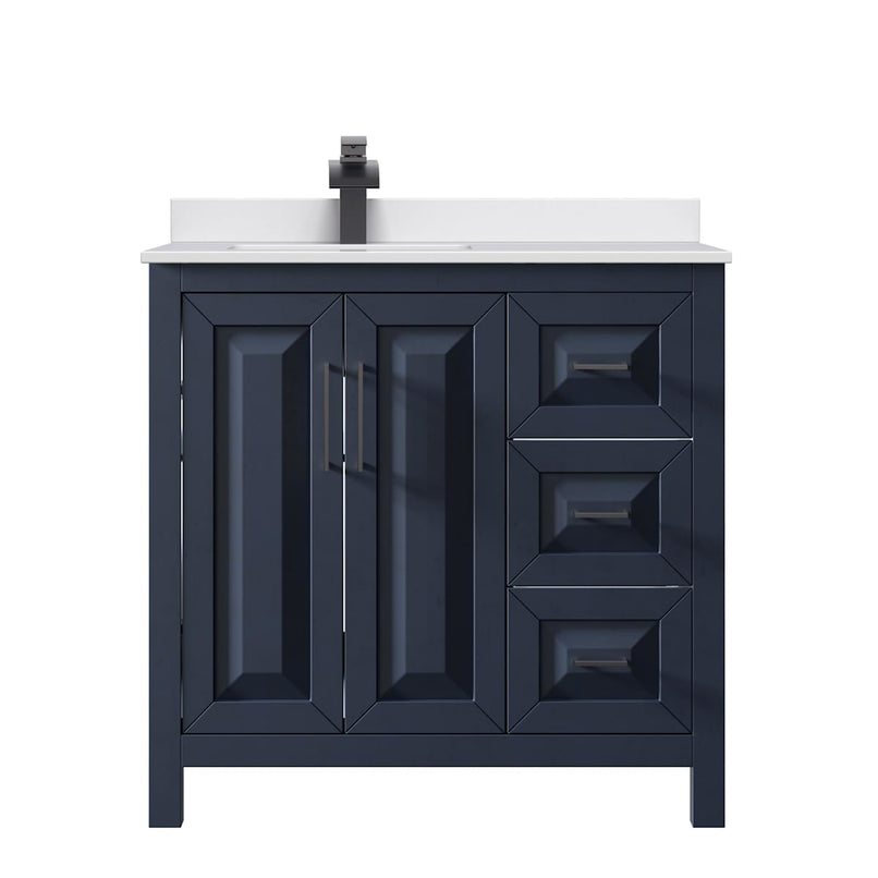 Daria 36" Free Standing Single Basin Vanity Set with Cabinet and Cultured Marble Vanity Top - image 7