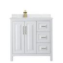 Daria 36" Free Standing Single Basin Vanity Set with Cabinet and Cultured Marble Vanity Top - image 12