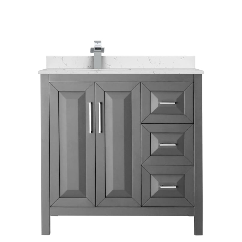 Daria 36" Free Standing Single Basin Vanity Set with Cabinet and Cultured Marble Vanity Top - image 16