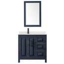 Daria 36" Free Standing Single Basin Vanity Set with Cabinet, Quartz Vanity Top, and Framed Mirror - image 3