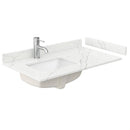 Daria 36" Free Standing Single Basin Vanity Set with Cabinet, Quartz Vanity Top, and Framed Mirror - image 4