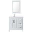 Daria 36" Free Standing Single Basin Vanity Set with Cabinet, Quartz Vanity Top, and Framed Mirror - image 7