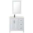 Daria 36" Free Standing Single Basin Vanity Set with Cabinet, Quartz Vanity Top, and Framed Mirror - image 12