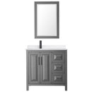 Daria 36" Free Standing Single Basin Vanity Set with Cabinet, Quartz Vanity Top, and Framed Mirror - image 18