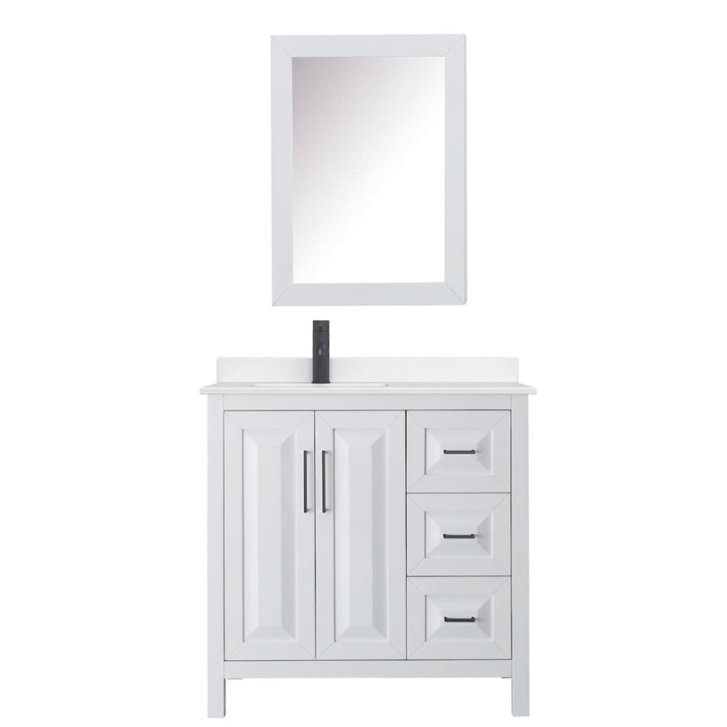 Daria 36" Free Standing Single Basin Vanity Set with Cabinet, Quartz Vanity Top, and Medicine Cabinet - image 14