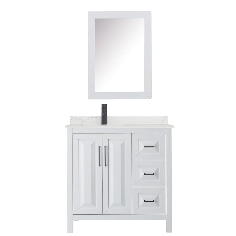 Daria 36" Free Standing Single Basin Vanity Set with Cabinet, Quartz Vanity Top, and Medicine Cabinet - image 15