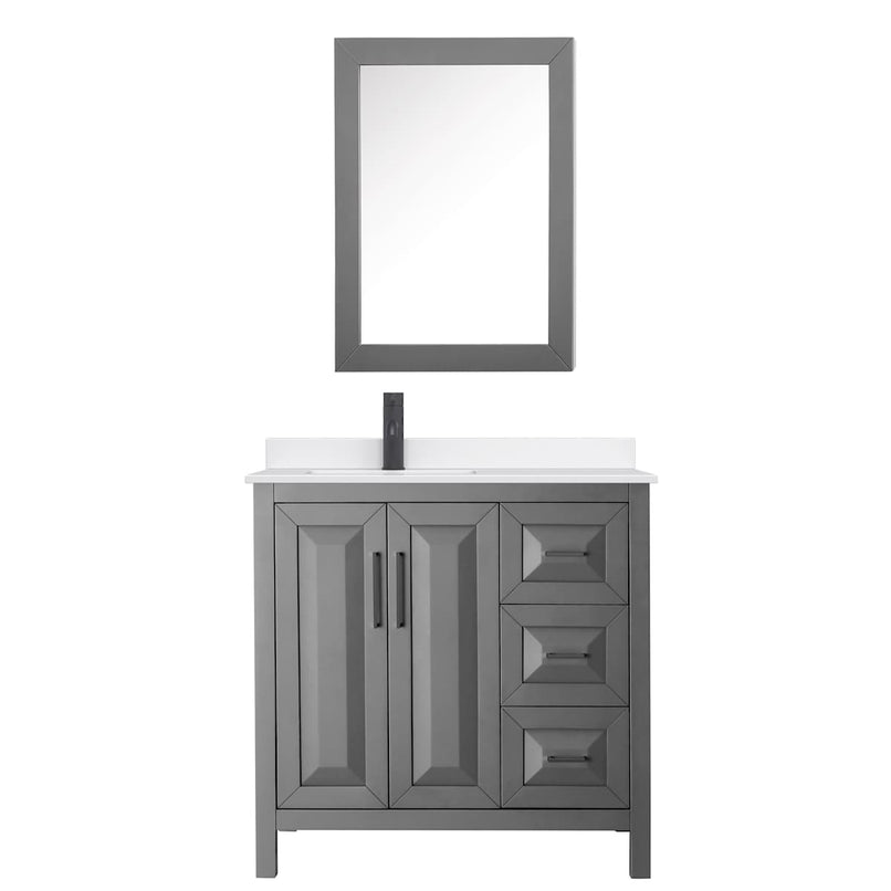 Daria 36" Free Standing Single Basin Vanity Set with Cabinet, Quartz Vanity Top, and Medicine Cabinet - image 18