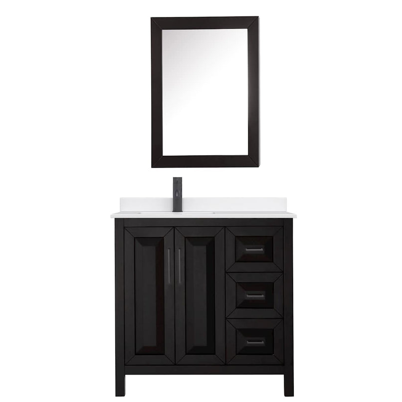 Daria 36" Free Standing Single Basin Vanity Set with Cabinet, Quartz Vanity Top, and Medicine Cabinet - image 20