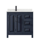 Daria 36" Free Standing Single Basin Vanity Set with Cabinet and Quartz Vanity Top - image 3