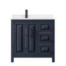 Daria 36" Free Standing Single Basin Vanity Set with Cabinet and Quartz Vanity Top - image 7