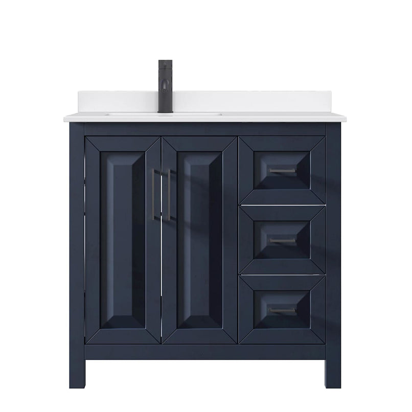 Daria 36" Free Standing Single Basin Vanity Set with Cabinet and Quartz Vanity Top - image 7