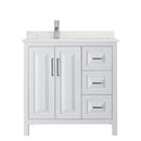 Daria 36" Free Standing Single Basin Vanity Set with Cabinet and Quartz Vanity Top - image 10