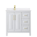 Daria 36" Free Standing Single Basin Vanity Set with Cabinet and Quartz Vanity Top - image 11