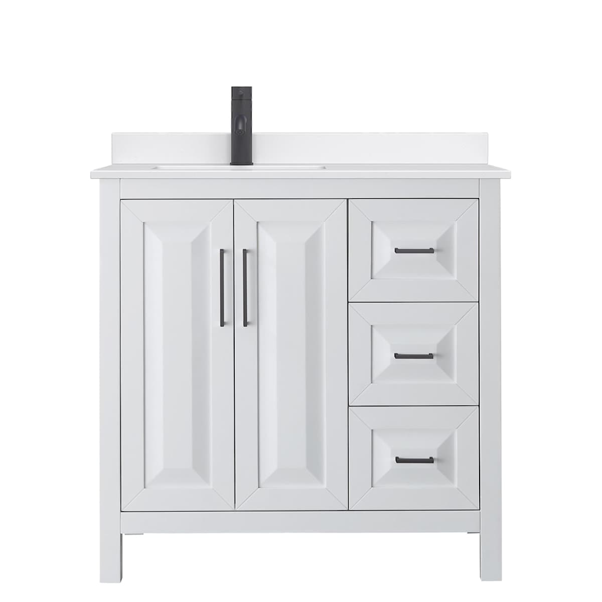 Daria 36" Free Standing Single Basin Vanity Set with Cabinet and Quartz Vanity Top - image 13