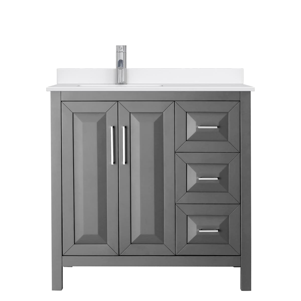 Daria 36" Free Standing Single Basin Vanity Set with Cabinet and Quartz Vanity Top - image 15