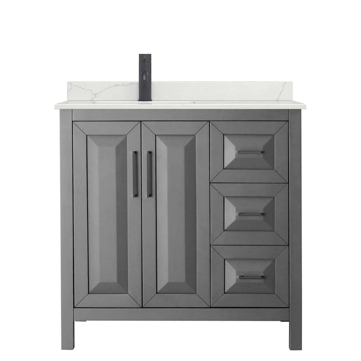 Daria 36" Free Standing Single Basin Vanity Set with Cabinet and Quartz Vanity Top - image 18
