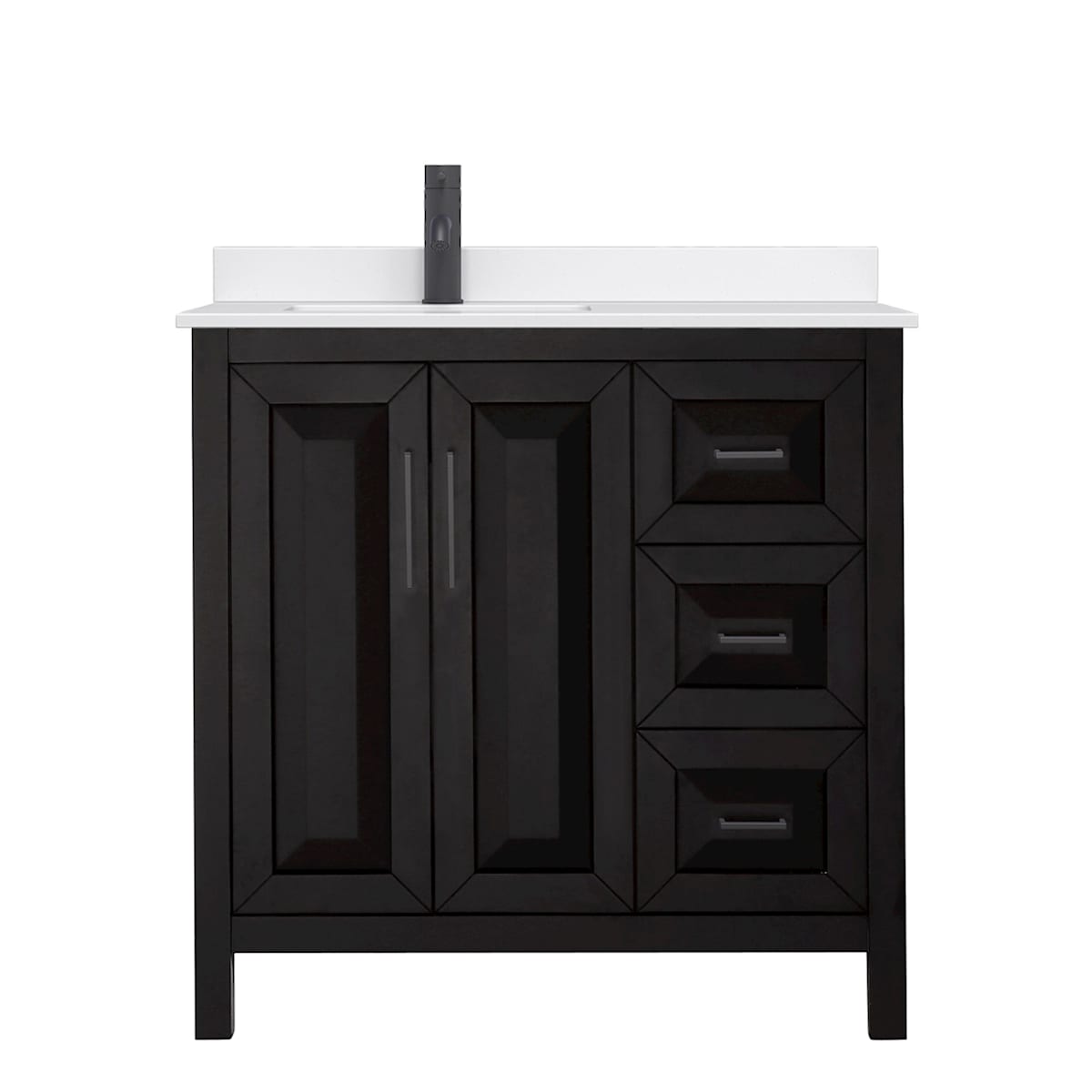 Daria 36" Free Standing Single Basin Vanity Set with Cabinet and Quartz Vanity Top - image 19