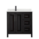 Daria 36" Free Standing Single Basin Vanity Set with Cabinet and Quartz Vanity Top - image 20