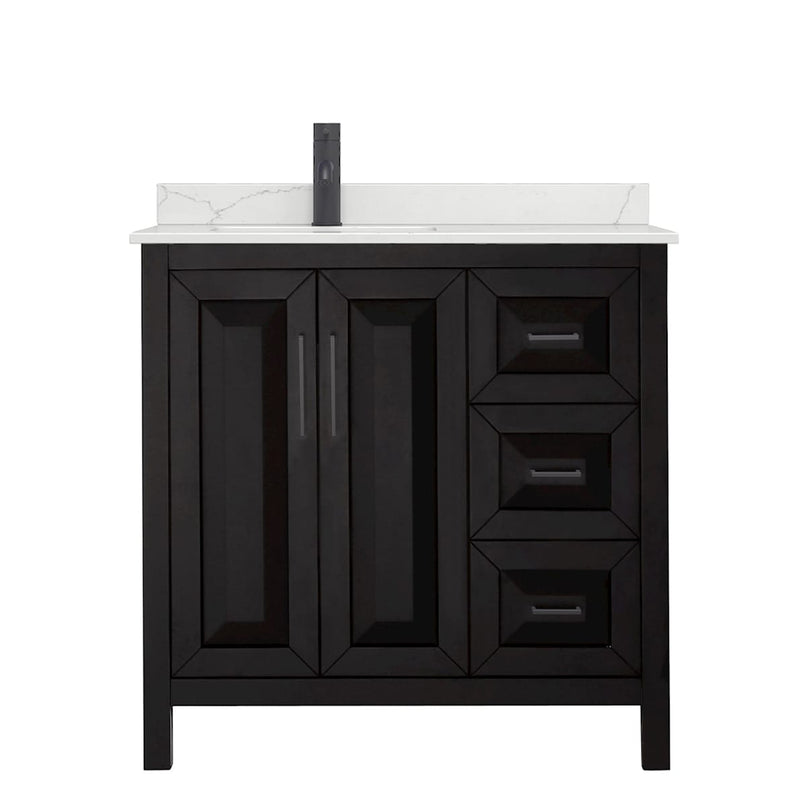 Daria 36" Free Standing Single Basin Vanity Set with Cabinet and Quartz Vanity Top - image 20