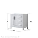 Daria 35" Single Free Standing Vanity Cabinet Only - Less Vanity Top - image 4