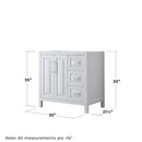 Daria 35" Single Free Standing Vanity Cabinet Only - Less Vanity Top - image 7