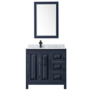 Daria 36" Free Standing Single Vanity Set with MDF Cabinet, Marble Vanity Top, Undermount Sink, and Framed Mirror - image 14