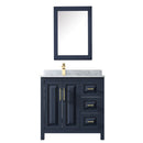 Daria 36" Free Standing Single Vanity Set with MDF Cabinet, Marble Vanity Top, Undermount Sink, and Medicine Cabinet - image 3