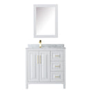 Daria 36" Free Standing Single Vanity Set with MDF Cabinet, Marble Vanity Top, Undermount Sink, and Medicine Cabinet - image 9