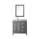 Daria 36" Free Standing Single Vanity Set with MDF Cabinet, Marble Vanity Top, Undermount Sink, and Medicine Cabinet - image 11