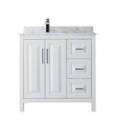 Daria 36" Free Standing Single Vanity Set with MDF Cabinet, Marble Vanity Top, and Undermount Sink - image 6