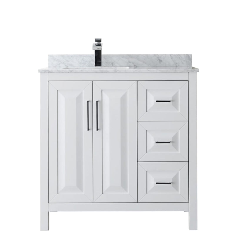 Daria 36" Free Standing Single Vanity Set with MDF Cabinet, Marble Vanity Top, and Undermount Sink - image 6