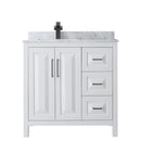 Daria 36" Free Standing Single Vanity Set with MDF Cabinet, Marble Vanity Top, and Undermount Sink - image 8