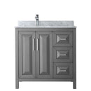 Daria 36" Free Standing Single Vanity Set with MDF Cabinet, Marble Vanity Top, and Undermount Sink - image 9