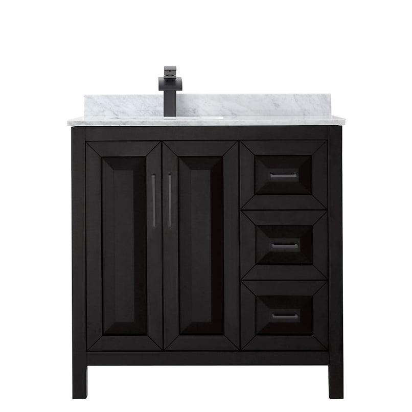 Daria 36" Free Standing Single Vanity Set with MDF Cabinet, Marble Vanity Top, and Undermount Sink - image 11