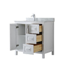 Daria 36" Free Standing Single Vanity Set with MDF Cabinet, Marble Vanity Top, and Undermount Sink - image 14