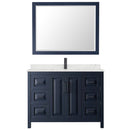 Daria 48" Free Standing Single Basin Vanity Set with Cabinet, Quartz Vanity Top, and Framed Mirror - image 3