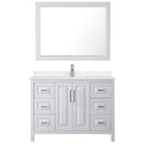 Daria 48" Free Standing Single Basin Vanity Set with Cabinet, Quartz Vanity Top, and Framed Mirror - image 10