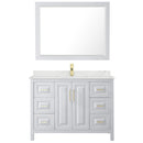 Daria 48" Free Standing Single Basin Vanity Set with Cabinet, Quartz Vanity Top, and Framed Mirror - image 13