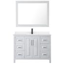 Daria 48" Free Standing Single Basin Vanity Set with Cabinet, Quartz Vanity Top, and Framed Mirror - image 17