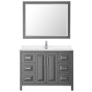 Daria 48" Free Standing Single Basin Vanity Set with Cabinet, Quartz Vanity Top, and Framed Mirror - image 19