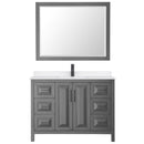 Daria 48" Free Standing Single Basin Vanity Set with Cabinet, Quartz Vanity Top, and Framed Mirror - image 21
