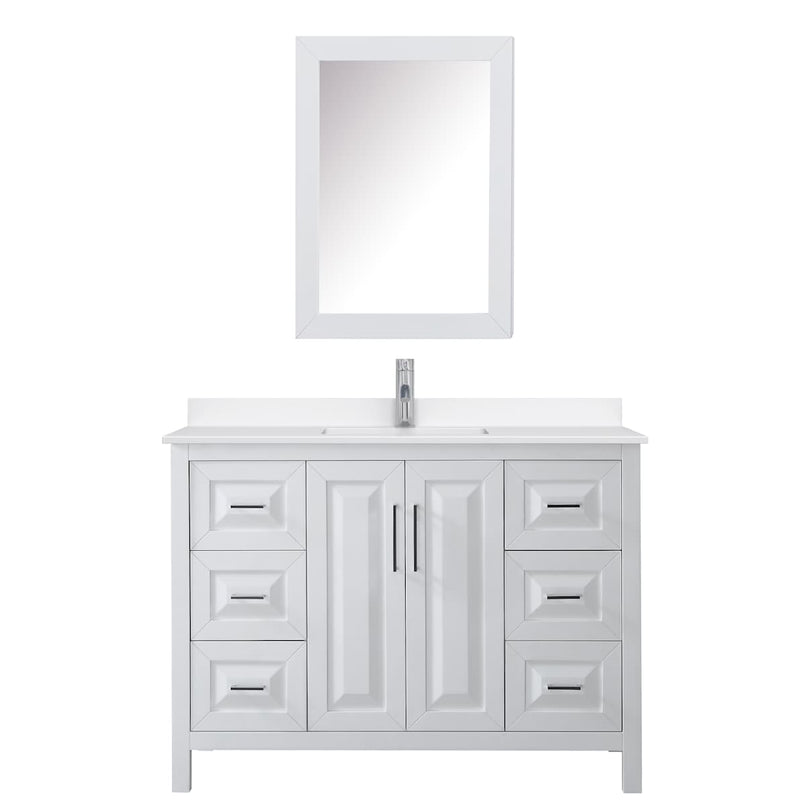 Daria 48" Free Standing Single Basin Vanity Set with Cabinet, Quartz Vanity Top, and Medicine Cabinet - image 11