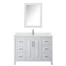 Daria 48" Free Standing Single Basin Vanity Set with Cabinet, Quartz Vanity Top, and Medicine Cabinet - image 12