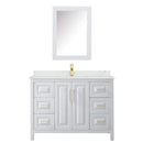 Daria 48" Free Standing Single Basin Vanity Set with Cabinet, Quartz Vanity Top, and Medicine Cabinet - image 17