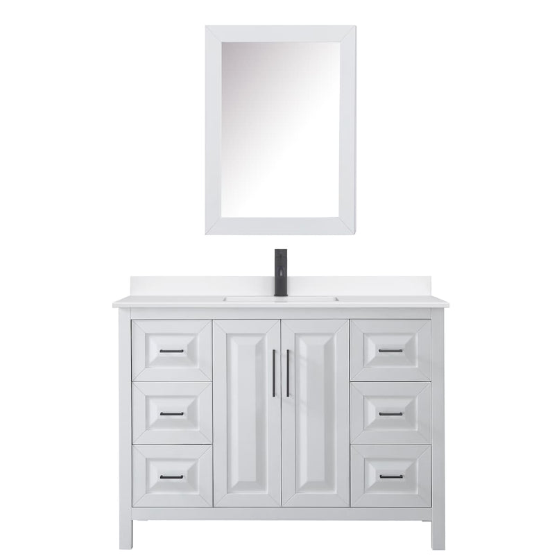 Daria 48" Free Standing Single Basin Vanity Set with Cabinet, Quartz Vanity Top, and Medicine Cabinet - image 18