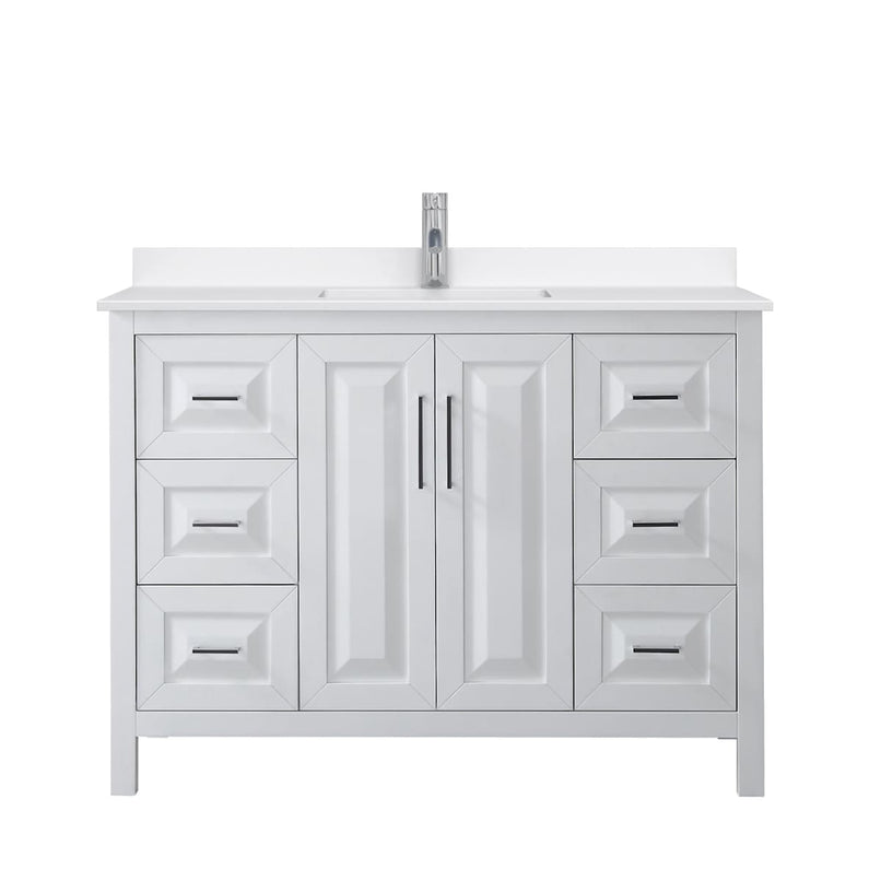 Daria 48" Free Standing Single Basin Vanity Set with Cabinet and Quartz Vanity Top - image 9
